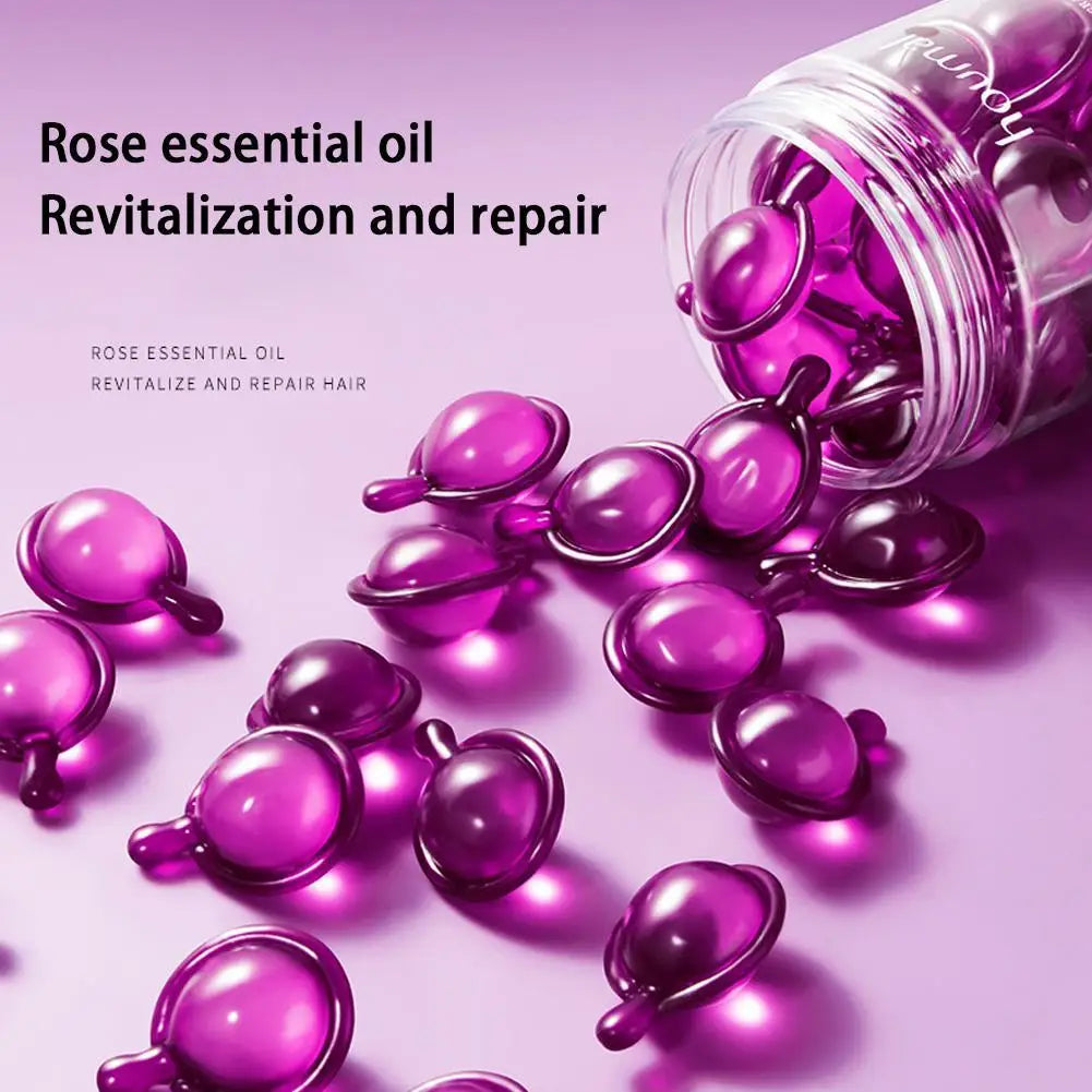 Rose hair oil capsules